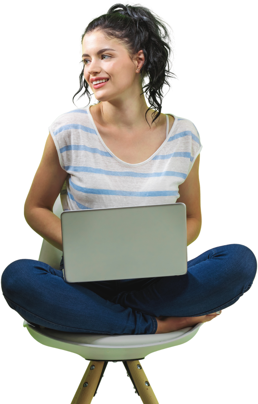 South African remote worker with laptop